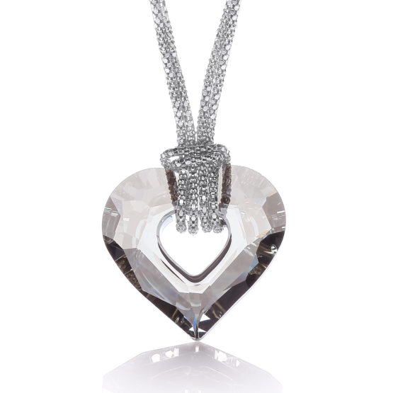 Swarovski Crystal Heart Fancy Chain 17″/43cm