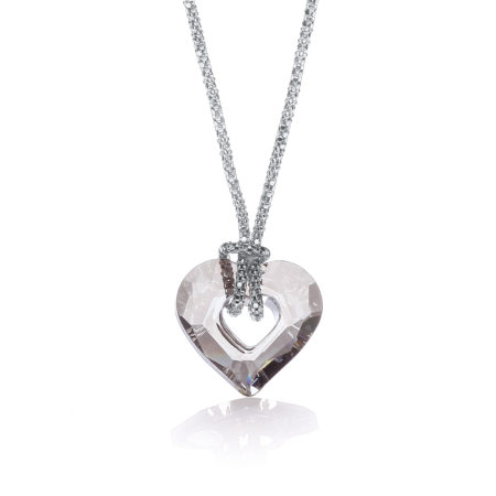 Swarovski Crystal Small Heart Fancy 17" Chain