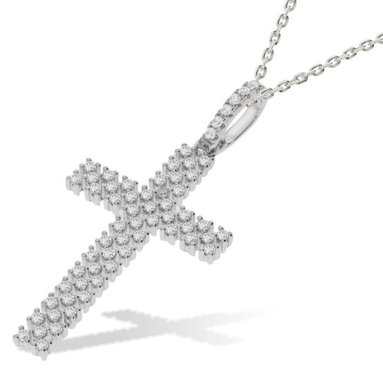 Micro Pave CZ Cross with Chain