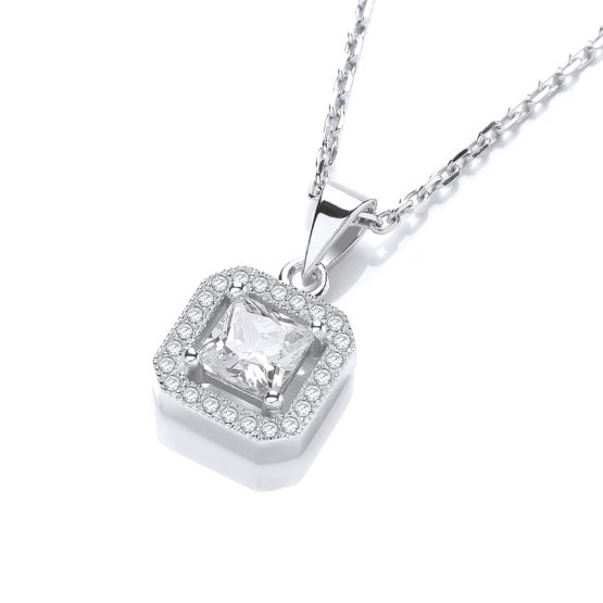 Ingrid Simulated Diamond Pendant Necklace