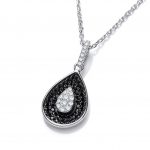 NALA Pendant Necklace Black CZ Diamond